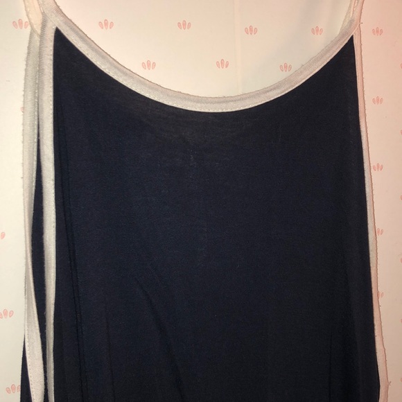 Long Navy Blue Tank Top - Picture 5 of 5